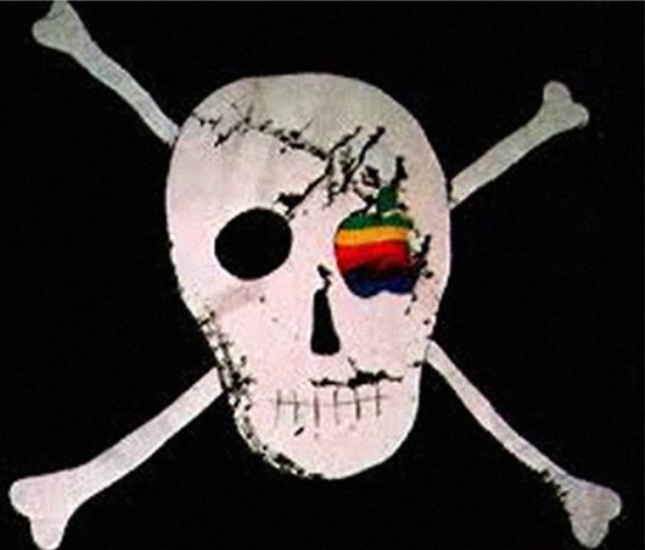 Apple Mac pirate flag